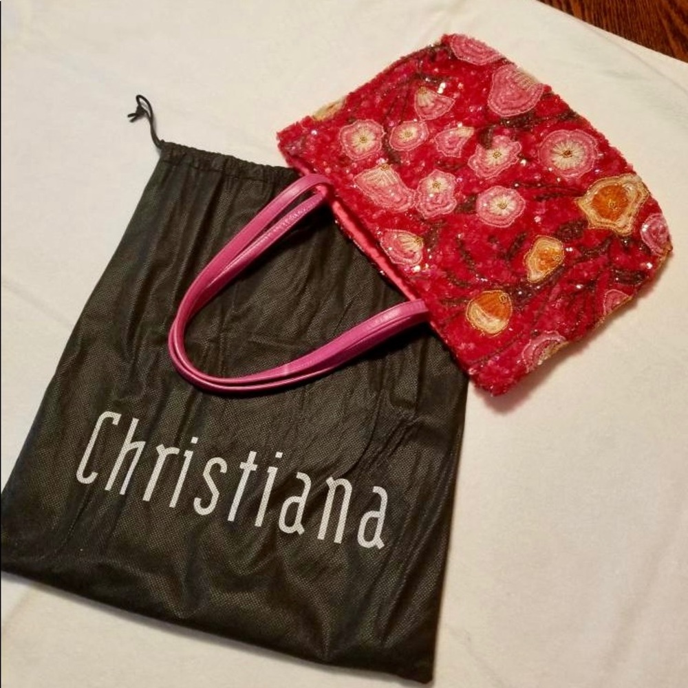 Christiana beaded hand bag